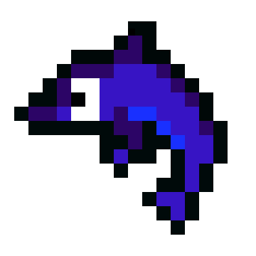 [34e142] dolphin pixel