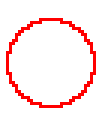 30x30 circle