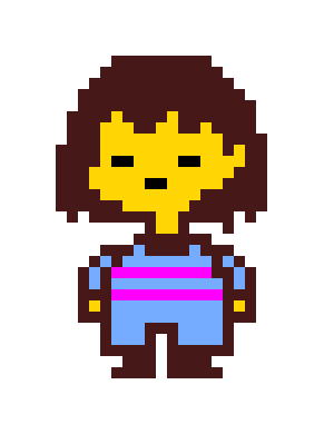 Frisk Sprite Sheet (No walking sprites)