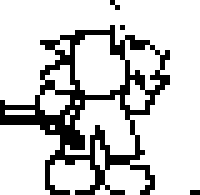 [53a360] Ugly Outline 3 falls down then dusted *