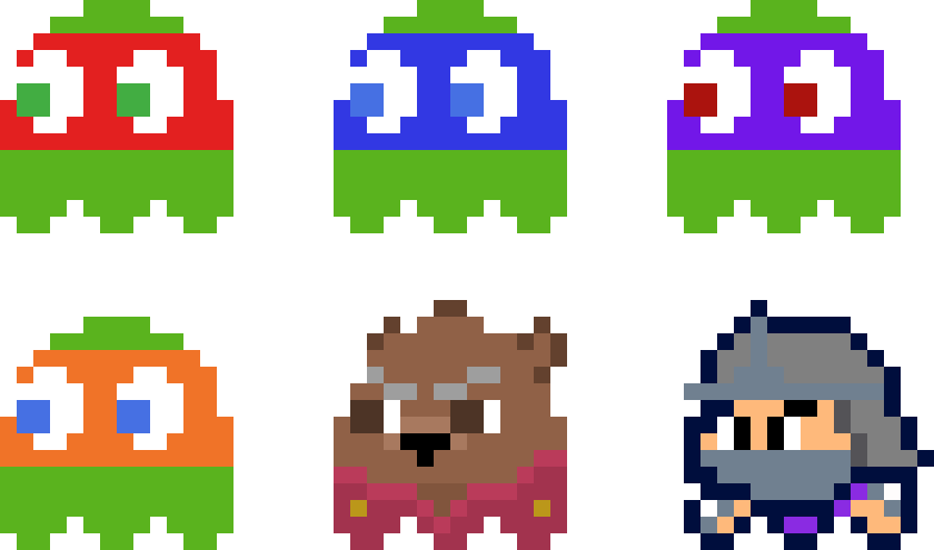 [0f6bf8] Ninja Turtles Set