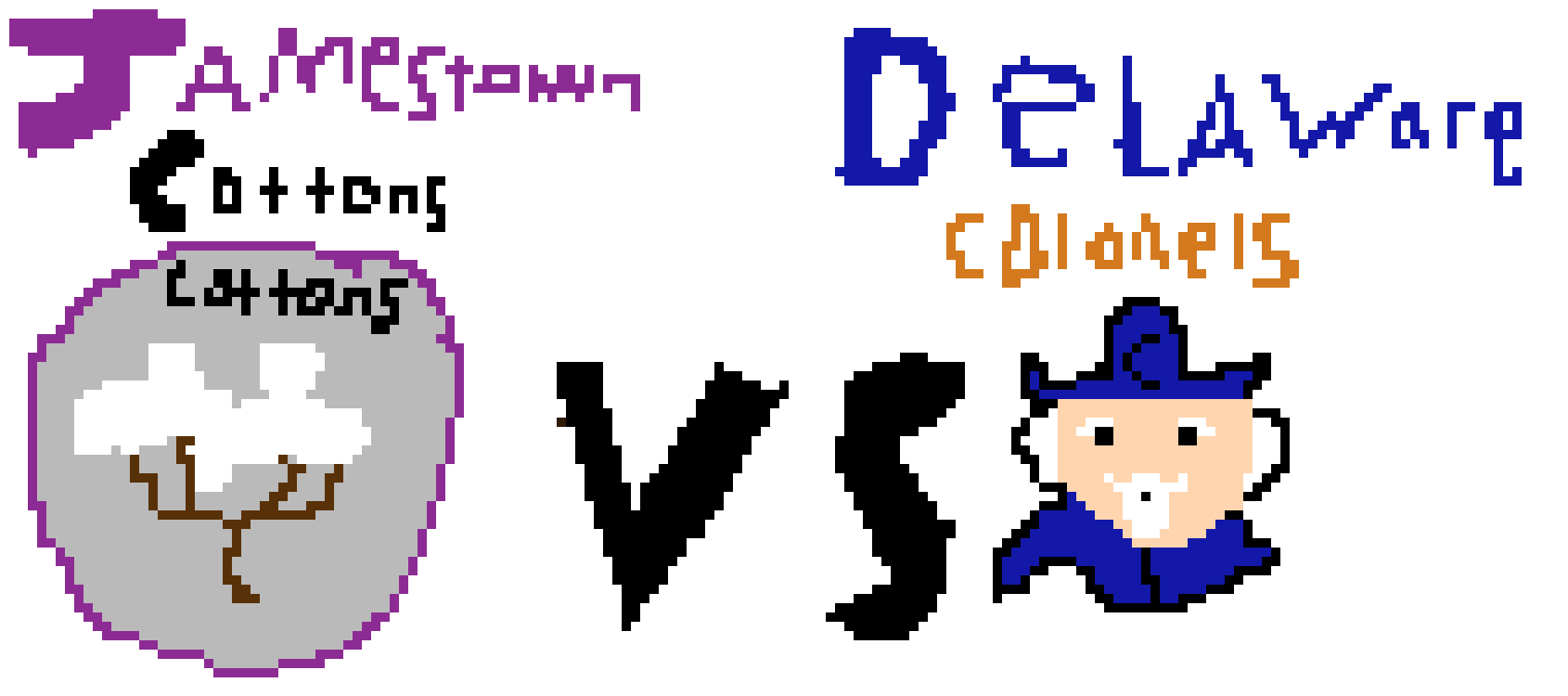 [dde18c] Jamestown Cottons vs Delaware Colonels