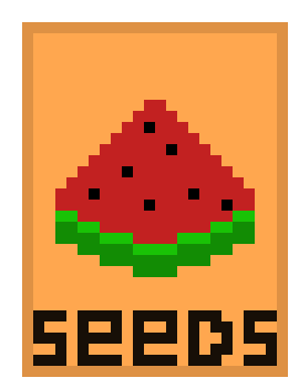 [9b88be] Watermelon Seeds Packet