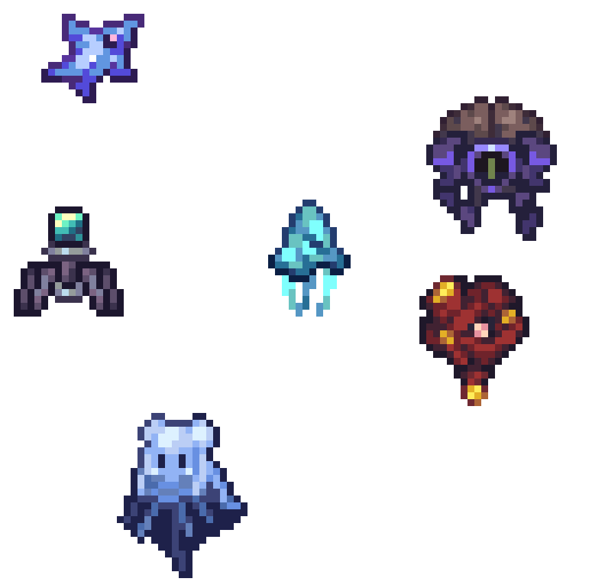 [990543] Various Traced Calamity Mod Sprites - By TheHeroicT