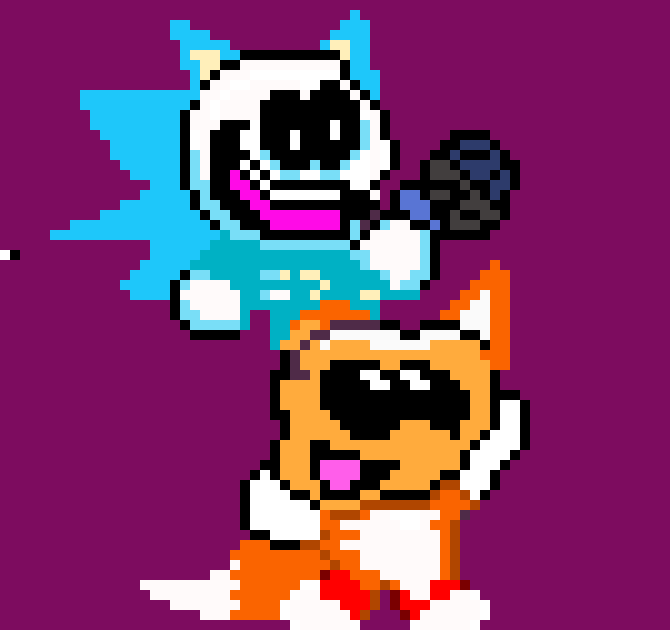 [c7c89d]  skid and pump as Sonic and Tails