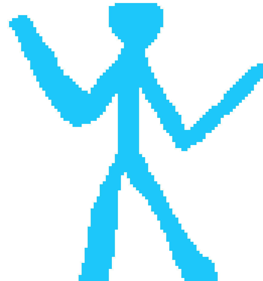 [df20f6] blueish big stick figure