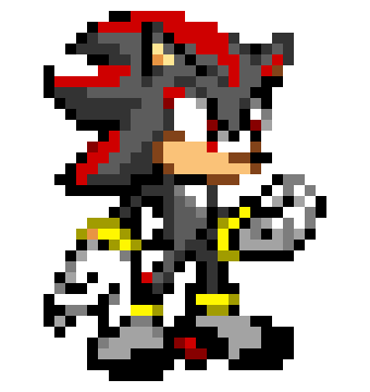 Shadow the Hedgehog Pixel Art