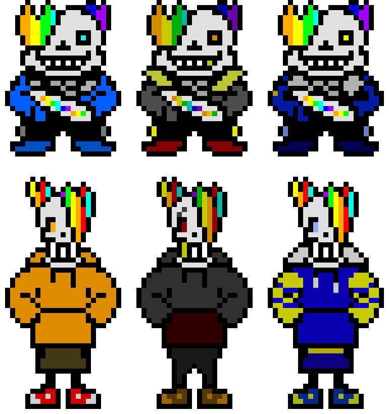 [9664c4] OtherTale AUs - Overworld Sprites
