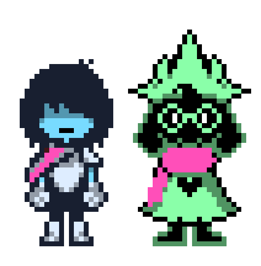 Lightner Kris and Ralsei - K.Vargas
