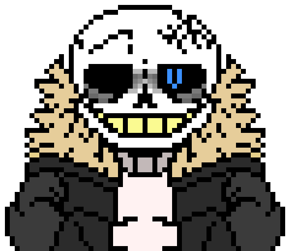 [ebf0c4] come on now kid,you and me together,come and lets see which of us is better,i guarantee that for your endeavor ill see it end,here and now *he teleports back and shoots a cross of gaster blasters at her*