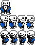 [5c1cd9] UnderTale - Sans Walking Sprite Sheet