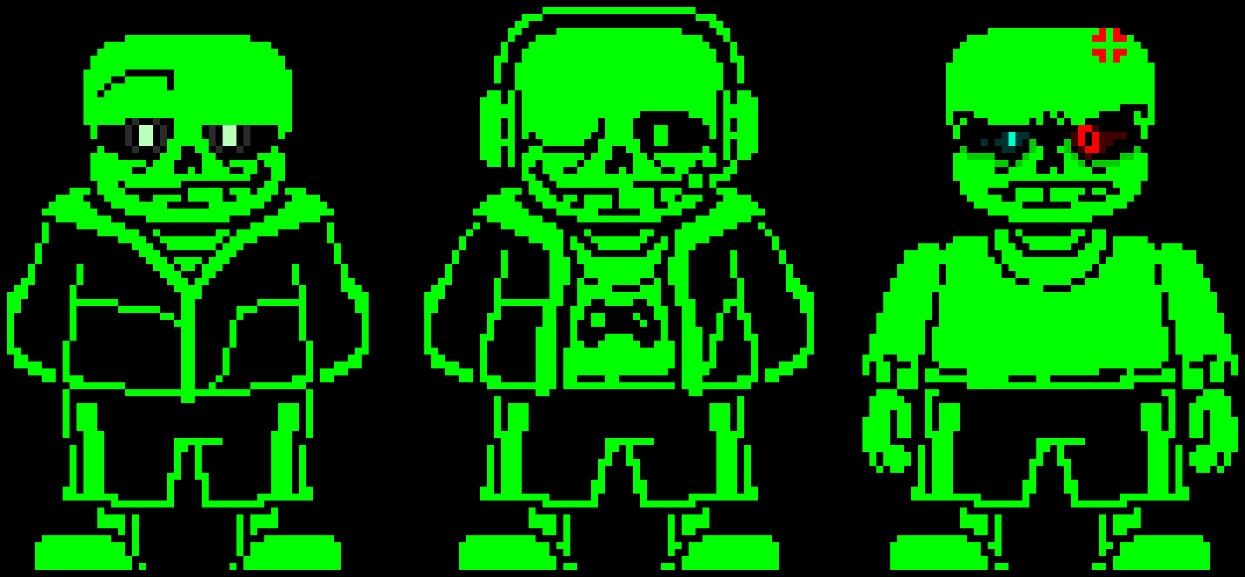 [169ec9] Green Sans! Former time trio 1