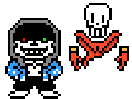 Dusttale Sans and Papyrus