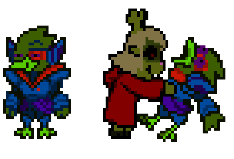 [494b86] Bloodrune AU - Eagleclaw Overview Sprite (Darkworld)