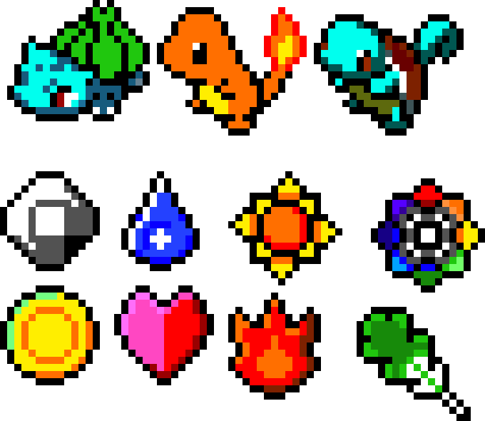[9664c4] 3 starters + gym badges