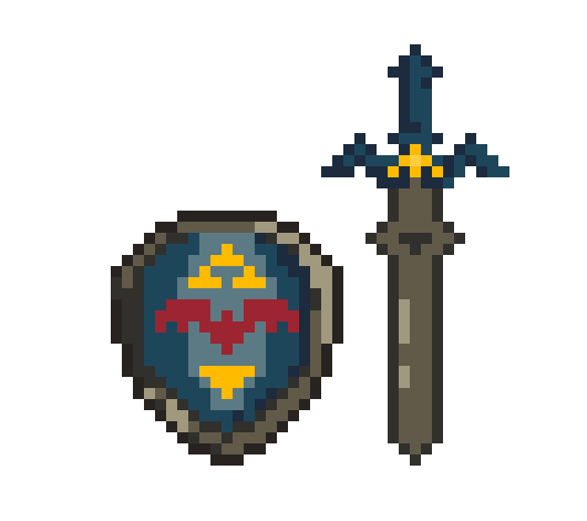 Zelda Master Sword and Shield