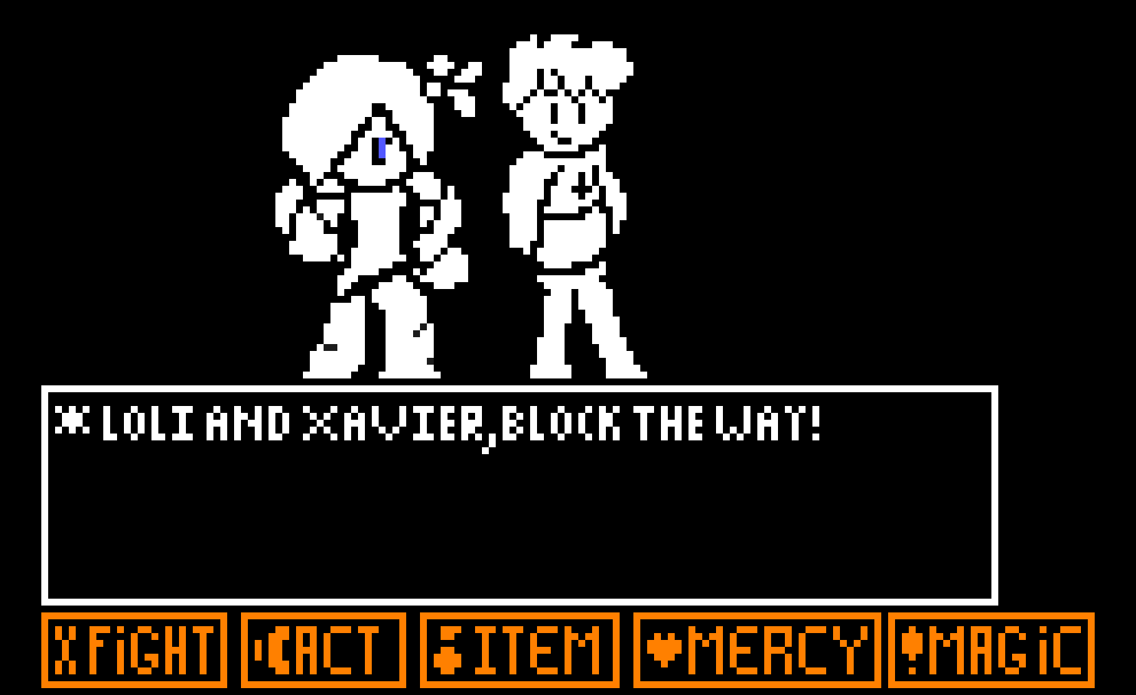Welp..... [*Loli and Xavier, block the way!] ~Loli