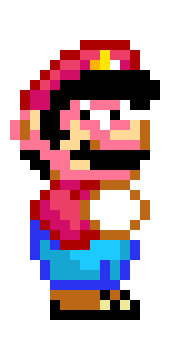[9664c4] 16-Bit Mario looking at screen Very Angry