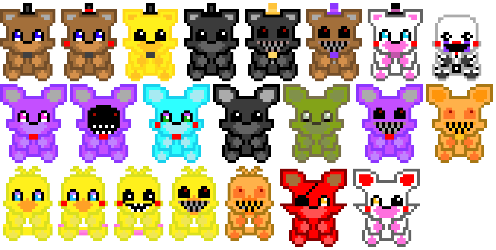 [9664c4] fnaf plushies