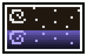 [9664c4] Sky pattern (tukutuku)