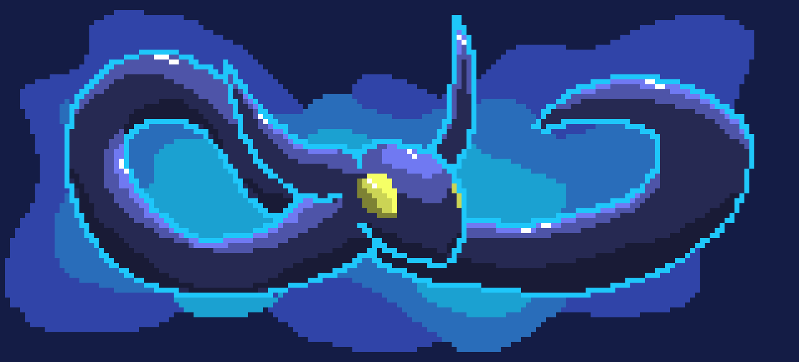 [9664c4] Pixel Water Snake Dragon
