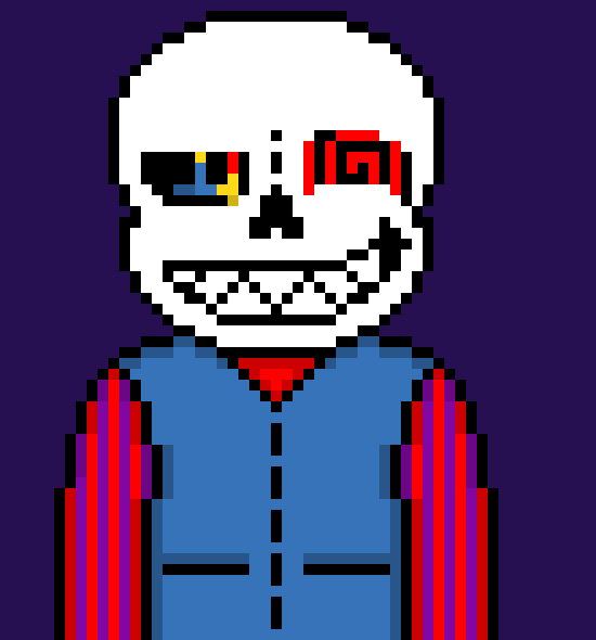 [71fafd] i did feel bad for the child, after all he didn't fight back. Ah but what is one child anyways but another free kill? moving on, we have someone who's been here for a while now, and filled with determination *watches as another sans walks into the arena*