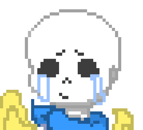 [b864cc] Blue hugged papyrus instead of taking his outstretched hand