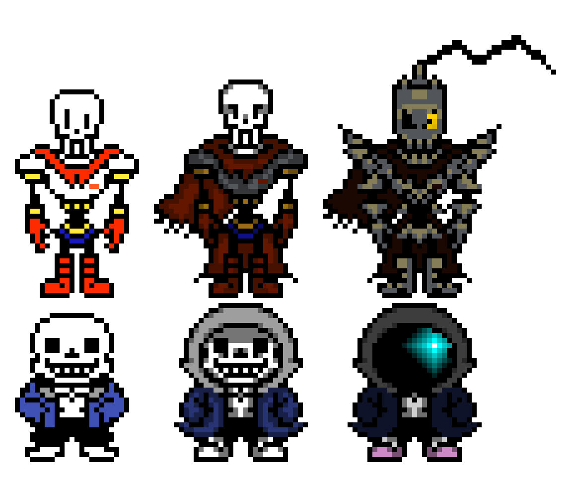[8ab733] Papyrus And Sans (Undertale, HOTU, Deltarune Dark World)