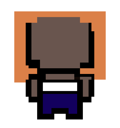 [21707d] Pixel art character 3 (Red Hair/ Ginger)