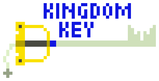 [9664c4] Keyblade Pixel Art: Kingdom Key
