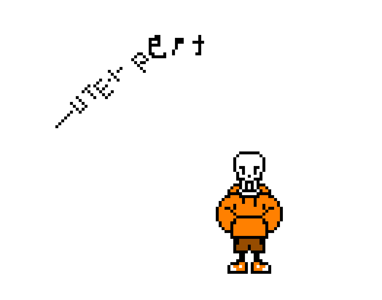 Underswap papyrus overworld sprite