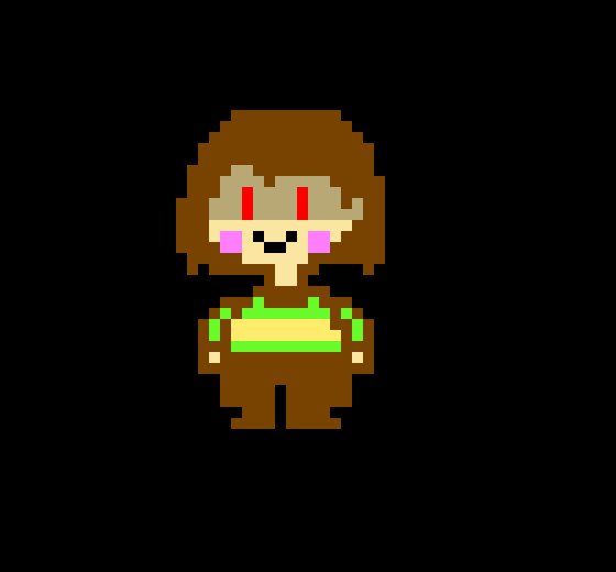 sends slash projectiles at the among us sans hitting him then walks off so swap chara can hit him instead *