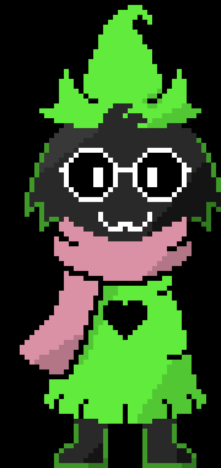 [f455be] (Ralsei but colored with shading.)