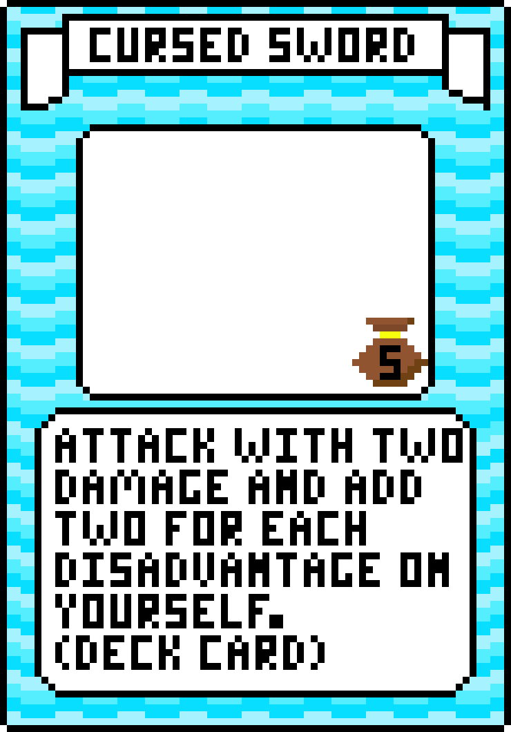 Ice Cursed Sword Card