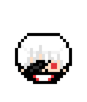 [555a0a] Kaneki Ken Pixel Art