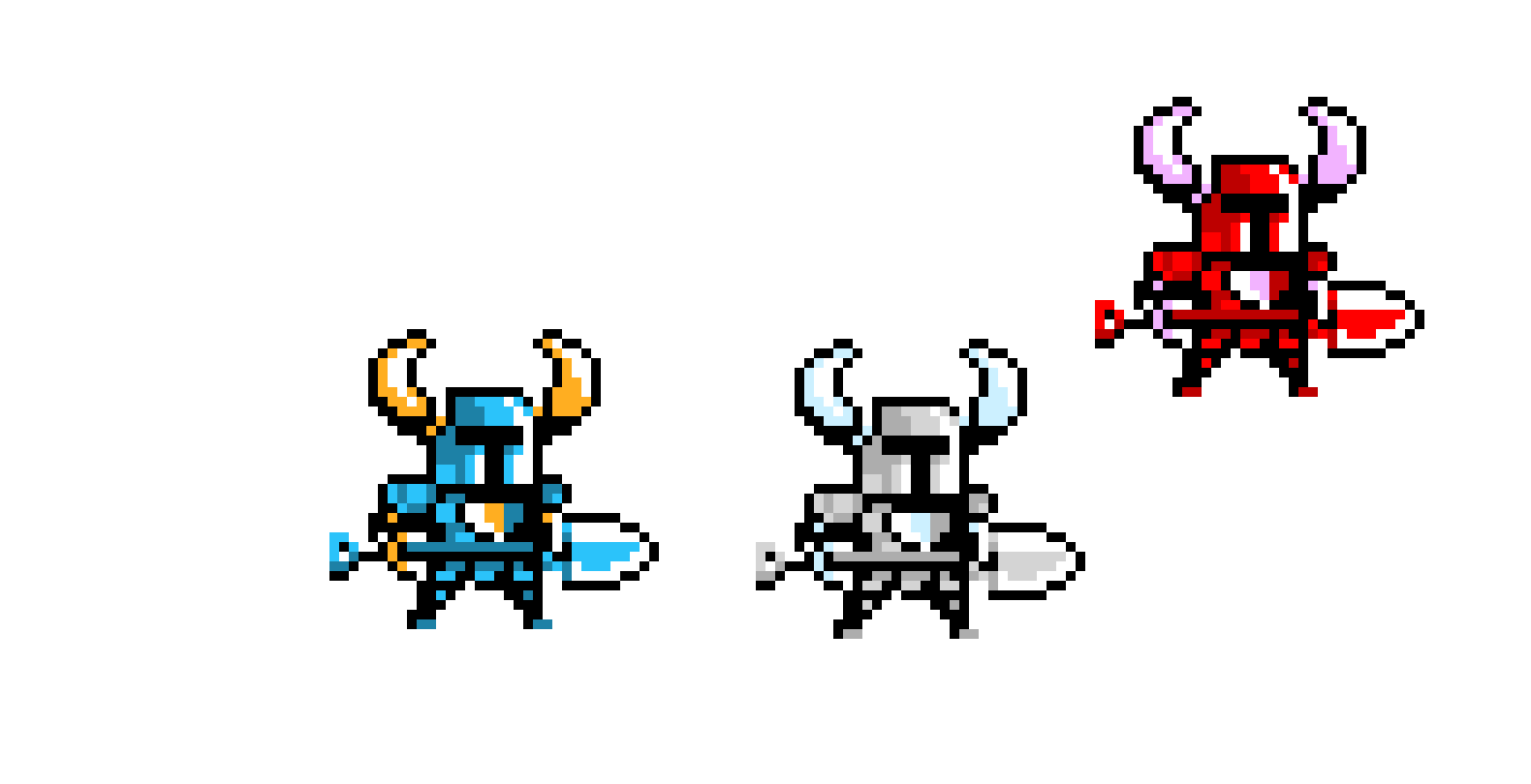[9664c4] Colored Shovel Knights
