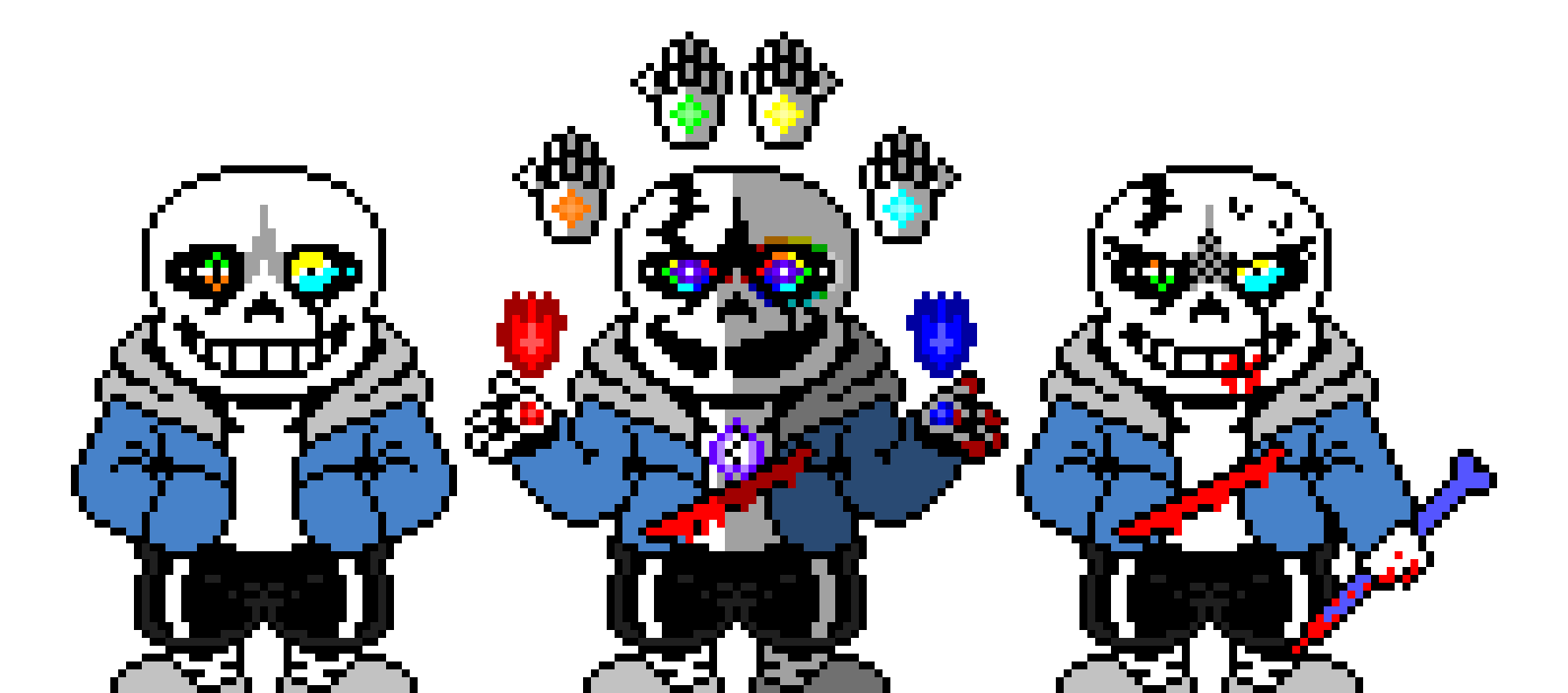 [31a0a8] Undertale last breath hardmode Sans The Skeleton Battle Sprite V7