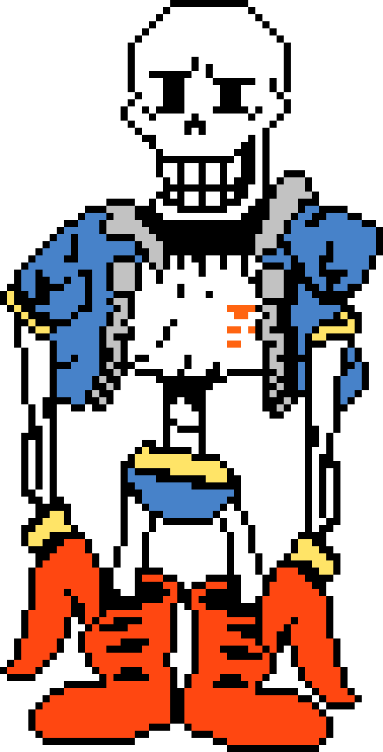 Disbelief Papyrus Phase 4 Battle Sprite.