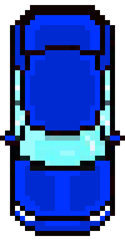 [54cec1] Blue Car Top