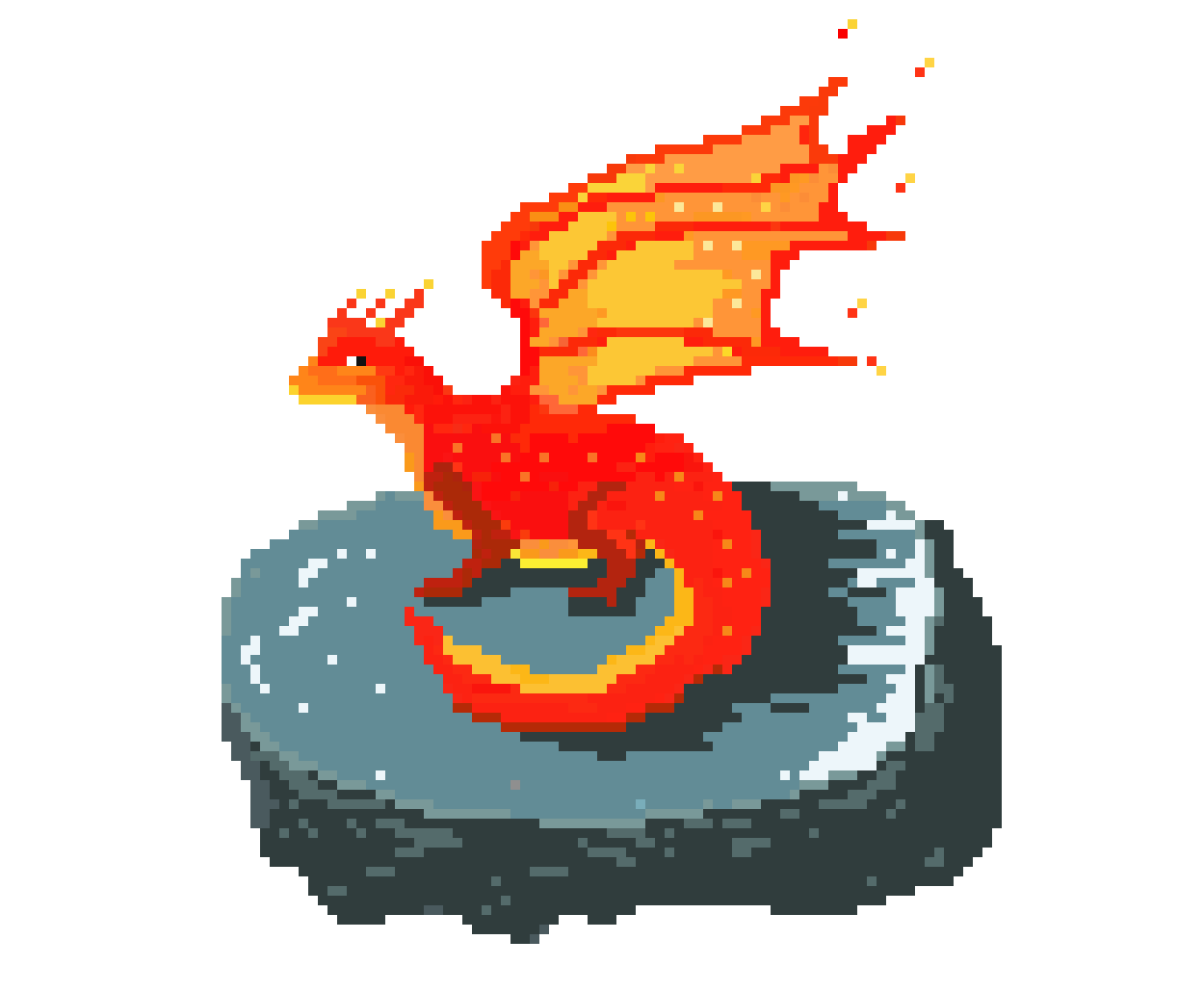 [f587d6] Fire dragon