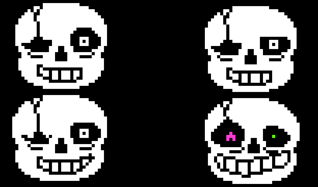 [9664c4] ACERTALE: Sans Head Sprite sheet