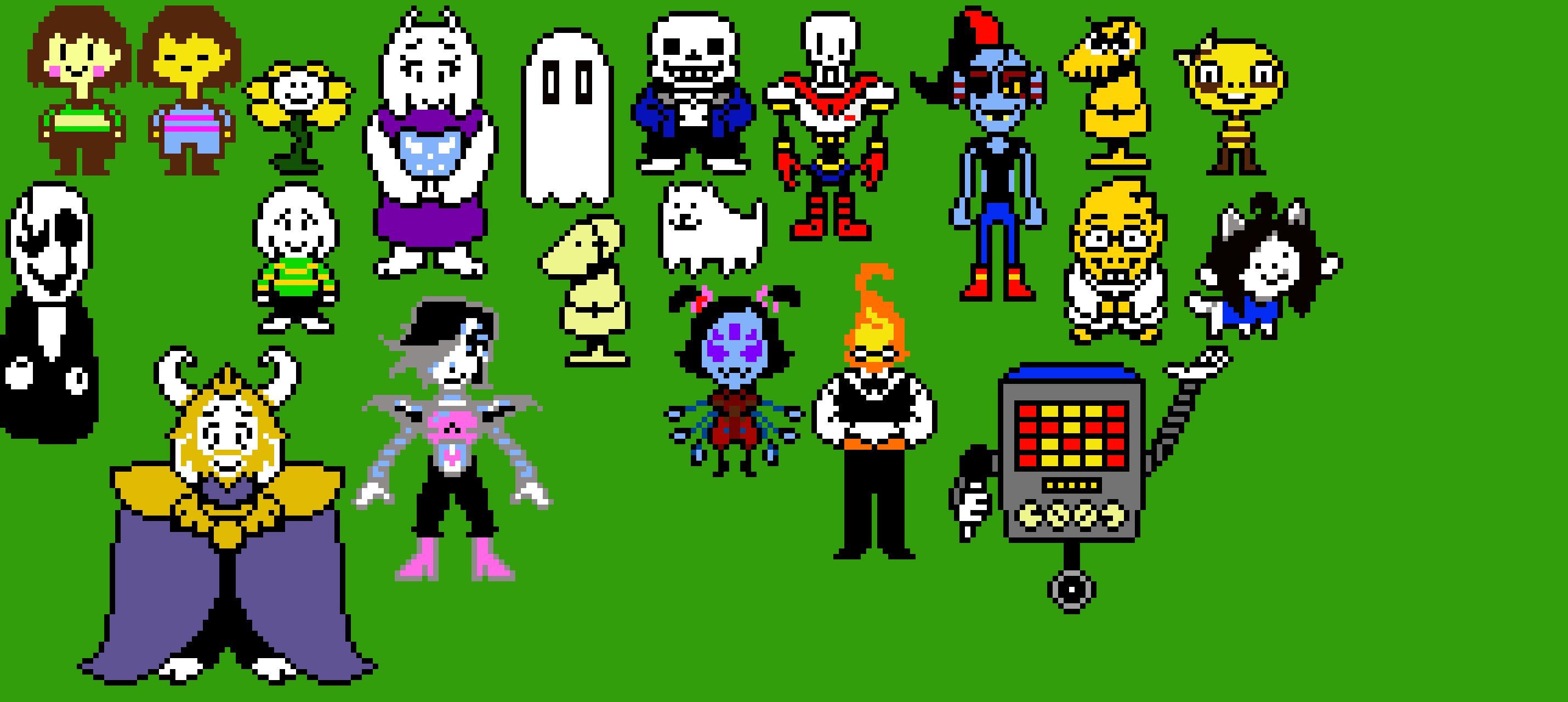 [c16900] Most of the UnderTale characters + Asgore
