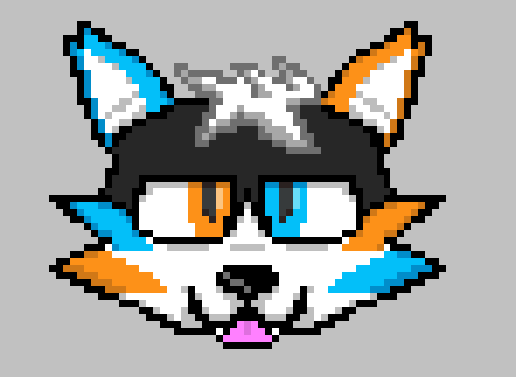 I found this image, on google, while scrolling though it and it reminded me of you based on the usage of orange and blue, and I redrew it for you!