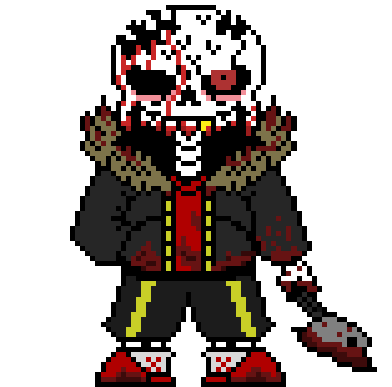 I tried to recreate the Horrorfell sans from like 3 or 2 years ago