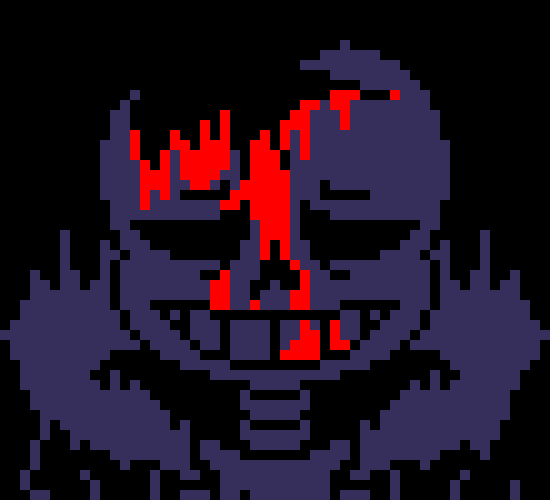 [7ce906] *(He'd teleport to where that papyrus was.) -HorrorTale Sans