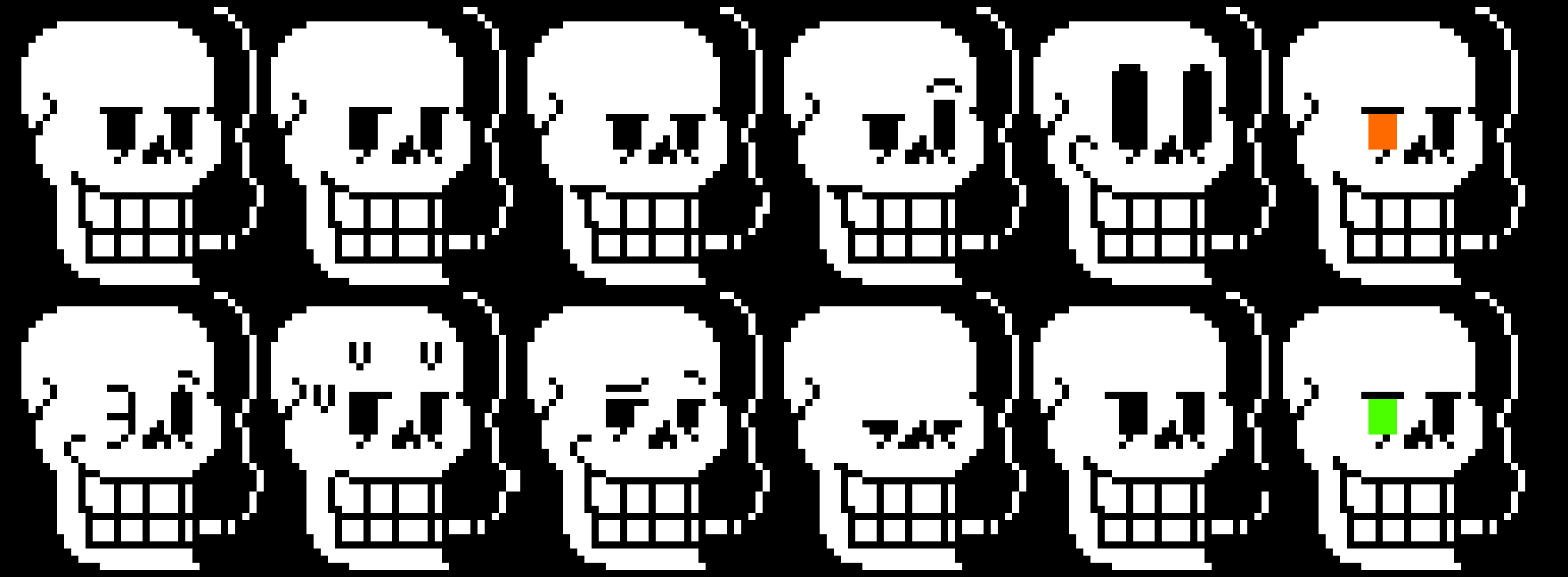 Underswap Papyrus Talk Sprite [King Squid Creation]