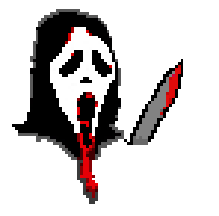 [47b1ec] Varsha 6a/25 pixel art ghostface 