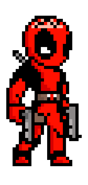 [9664c4] deadpool pixel art 