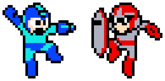 [9664c4] Megaman And Protoman