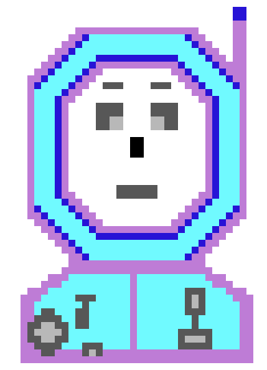 [05bc77] Kevin Gray scale pixel character